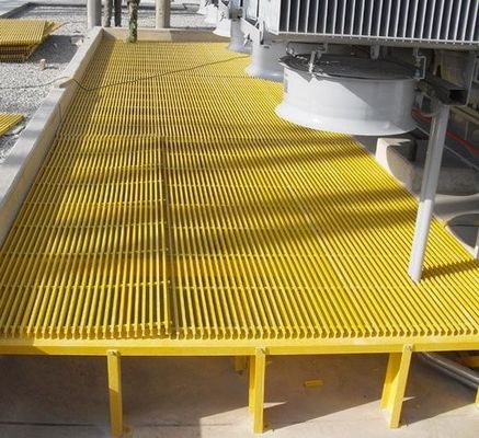 Tecnica Pavimento di ponte in fibra di vetro GRP pultrudato per marciapiedi resistenti alla corrosione