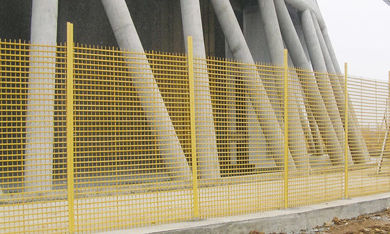 Sistema di recinzione di sicurezza della rete in FRP resistente alla corrosione chimica con tecnica di pultrudo