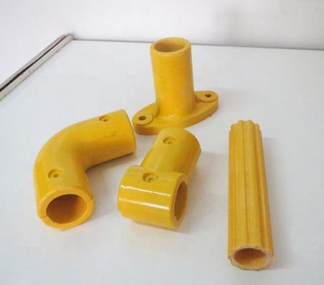 Fittings GRP giallo per manubrio Elbow Tee Cross Angle Tube Connector per sistema di manubrio