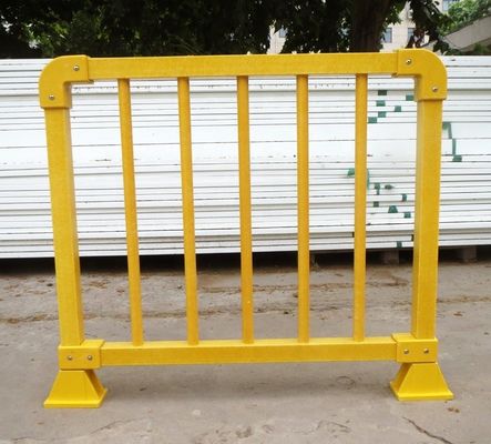 50mm Fibra di vetro FRP tubo quadrato maniglia per impianto di trattamento delle acque reflue GRP recinzione di sicurezza