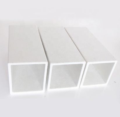Servizio di taglio Profili di tubi quadrati in FRP da 16 mm a 50 mm lisci per pali di recinzione isolati