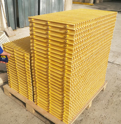 Griglia di pultrusione in FRP ad alta resistenza da 38 mm con grande span di supporto e 40% di area aperta