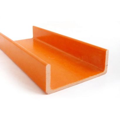 Ferrovie di scale isolate GRP FRP C Profili di canale resistenti alla corrosione Da 1 m a 11,6 m Lunghezza