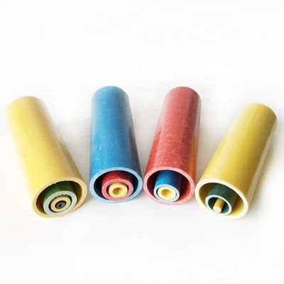 Colori personalizzati Tubi cavi rotondi compositi pultrudati in fibra di vetro liscia per il mercato