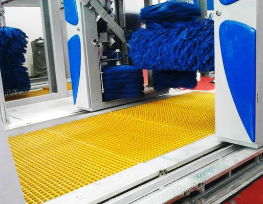 Servizio di taglio e tecnica di stampaggio di griglie di lavaggio auto in FRP resistenti alla corrosione