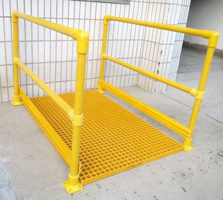 Sistema di ringhiera composita in fibra di vetro resistente alla corrosione con 40% 80% di area aperta