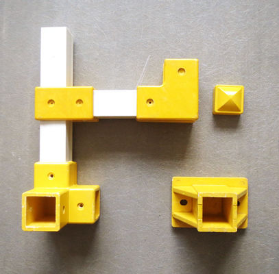 Fittings per tubi quadrati in FRP di dimensioni personalizzate per connettori di design di manubrio industriale