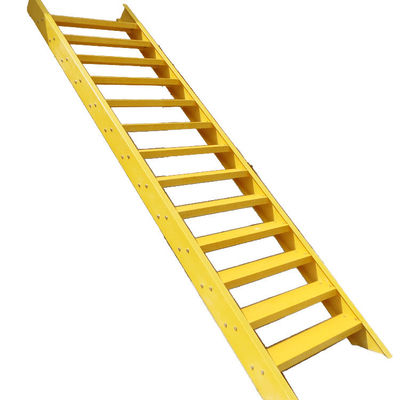 Isolamento di sicurezza ad alta resistenza in fibra di vetro FRP U Channel Ladder con colori personalizzati