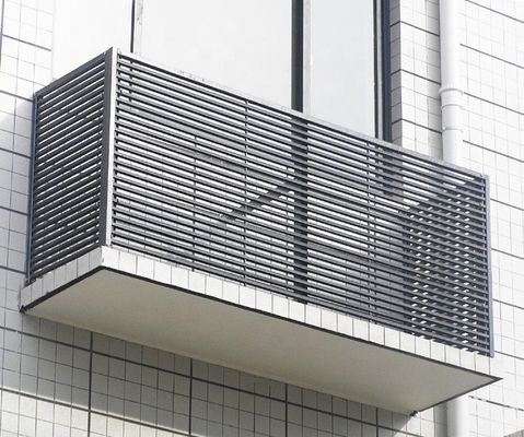 Anti-aging FRP Fiberglass Composite Balcony GRP Grating Fence per posizione industriale