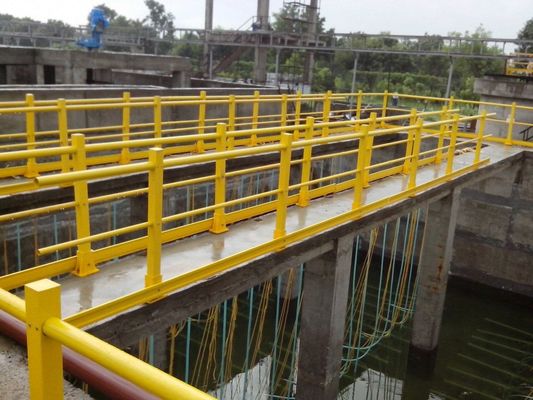 Balustrade in FRP GRP resistenti alla corrosione chimica e maniglie in fibra di vetro per industria