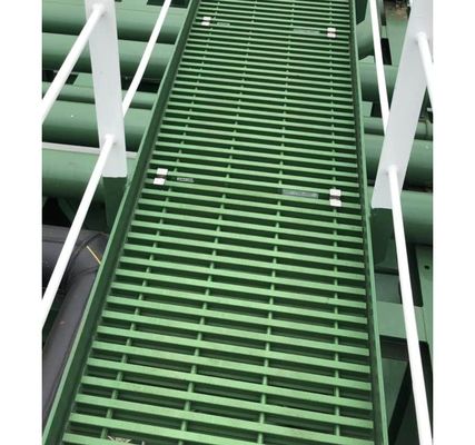 Pannello di copertura della griglia in fibra di vetro pultrudata resistente alla corrosione con superficie antiscivolo
