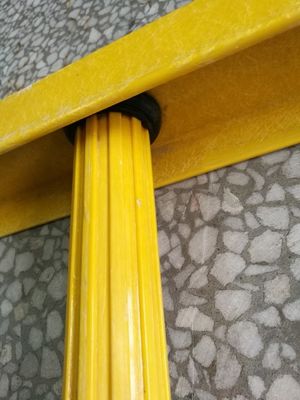 Scale isolate tubo di ferro FRP 36mm forma di ingranaggio con servizio di taglio design ondulato