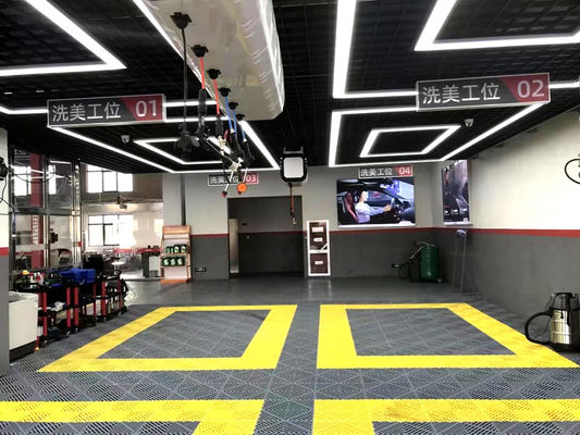 2.0cm PP Interlocking Garage Pavimento Piastrelle Pavimento Autolavaggio Griglie Matte Anti Slip Griglia
