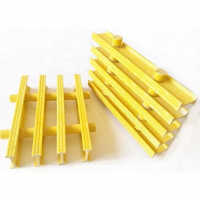 Griglia composita in fibra di vetro FRP di maggiore resistenza con lunghezza personalizzata da 25 mm a 65 mm