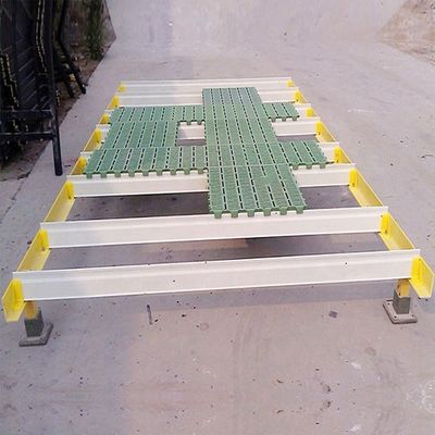 Tecnica di pultrusione Fibra di vetro Legno di supporto per pavimenti di suini in FRP ad alta resistenza