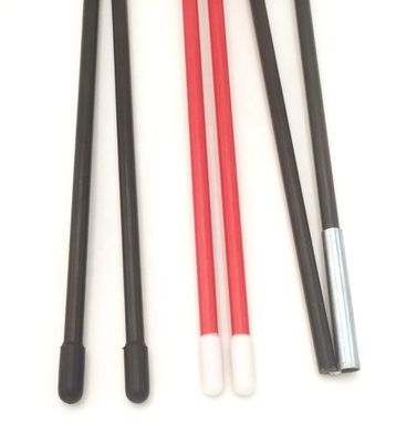 Colori personalizzati 7.9mm 9.5mm 11mm Fibra di vetro Tenda pali GFRP FRP Plastico Tenda Rod liscia