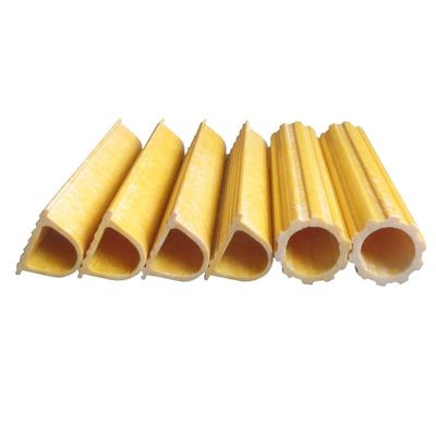 Tubo in FRP a costole a forma di D per scale in fibra di vetro