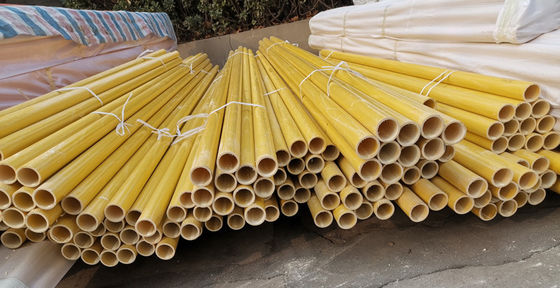 1 m a 11,6 m di lunghezza GRP resistente alle sostanze chimiche FRP tubo di pultrazione di fibra di vetro palo di plastica