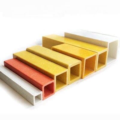 30 mm 38 mm 44 mm 50 mm GFRP pultrudato tubo quadrato FRP Strutture robuste e durature