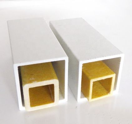 30 mm 38 mm 44 mm 50 mm GFRP pultrudato tubo quadrato FRP Strutture robuste e durature