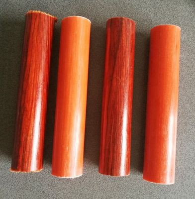 Profili di tubi compositi in fibra di vetro a grano di legno anti-corrosione per la struttura di pergola in FRP
