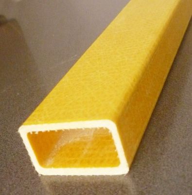 Listo delle dimensioni dei tubi rettangolari di plastica composita in fibra di vetro FRP a alta resistenza per strutture
