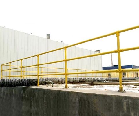 Ferriere in FRP rotondo/quadrato in fibra di vetro per scale/piastre/cammini e durabilità in FRP