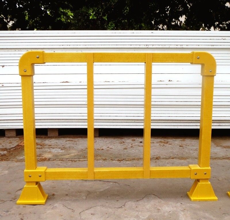 50mm Fibra di vetro FRP tubo quadrato maniglia per impianto di trattamento delle acque reflue GRP recinzione di sicurezza