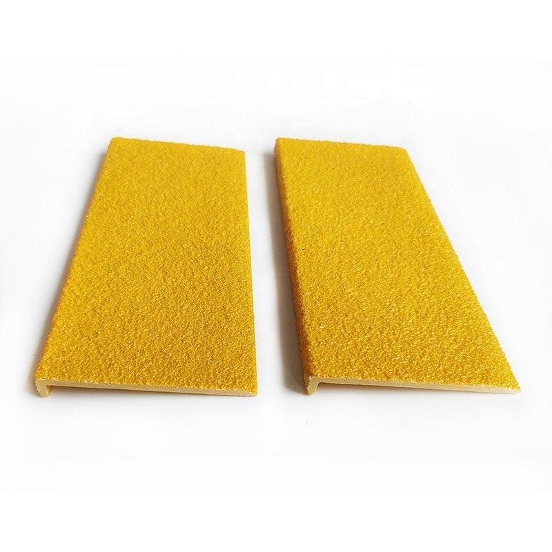 Strisce di FRP antiscivolo in colori personalizzati per applicazioni esterne ad angolo di plastica