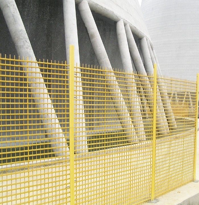 Recinzione in FRP isolato per torre di raffreddamento Fibra di vetro rinforzata manubrio di plastica protezione UV