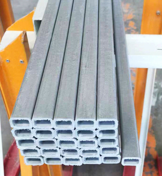 Tubo rettangolare in fibra di vetro di 30 mm Tubo in FRP leggero per manico di hockey sul ghiaccio e altro