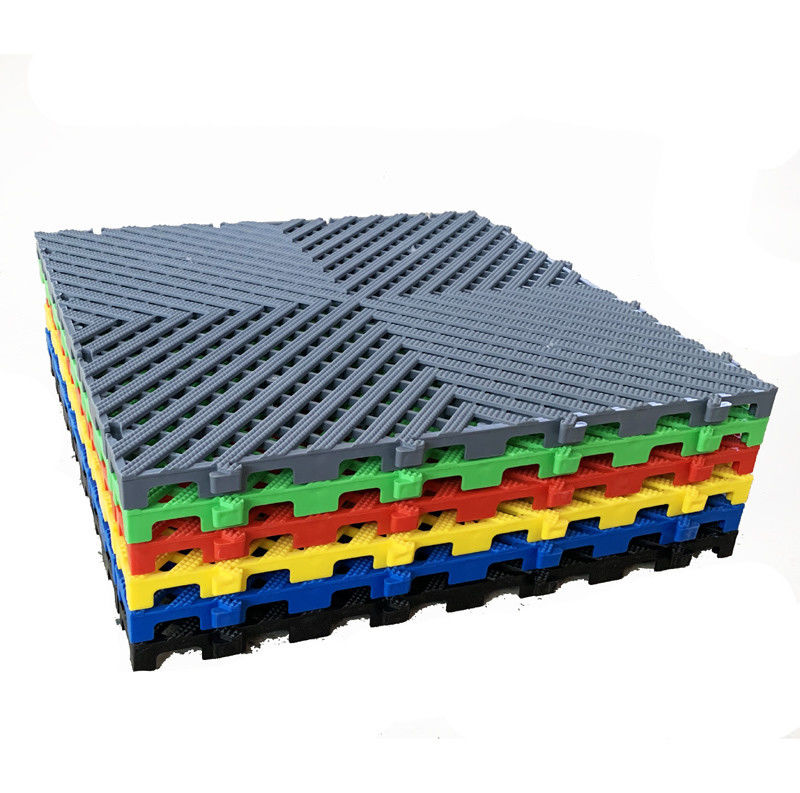 2.0cm PP Interlocking Garage Pavimento Piastrelle Pavimento Autolavaggio Griglie Matte Anti Slip Griglia