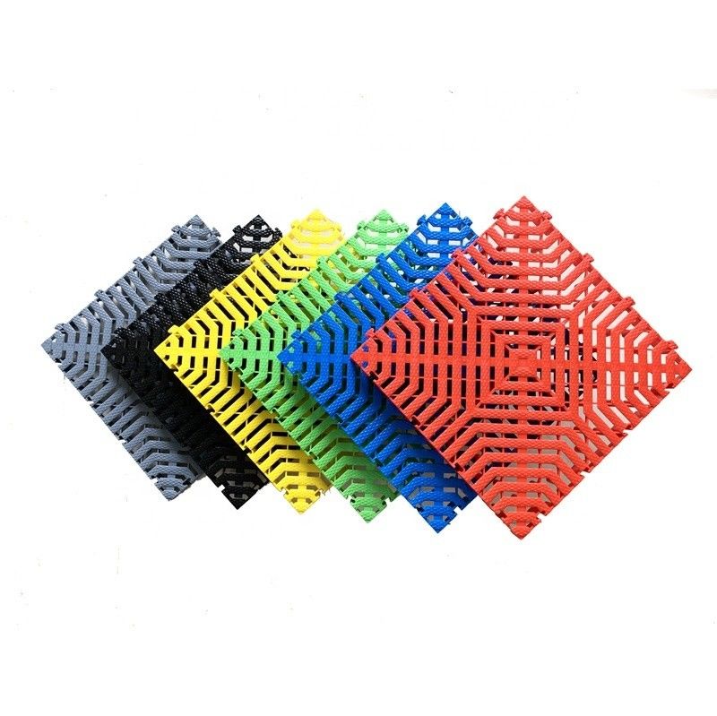 40x40x3.0cm Materassi di plastica spessa in PP per rivestimento del pavimento del garage
