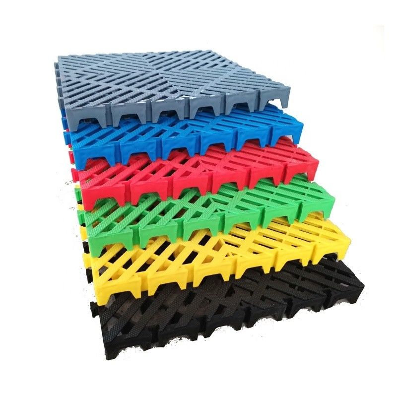 50x50x5.0cm tappetini di pavimento di plastica per garage per laboratorio di lavaggio di automobili stile di design industriale