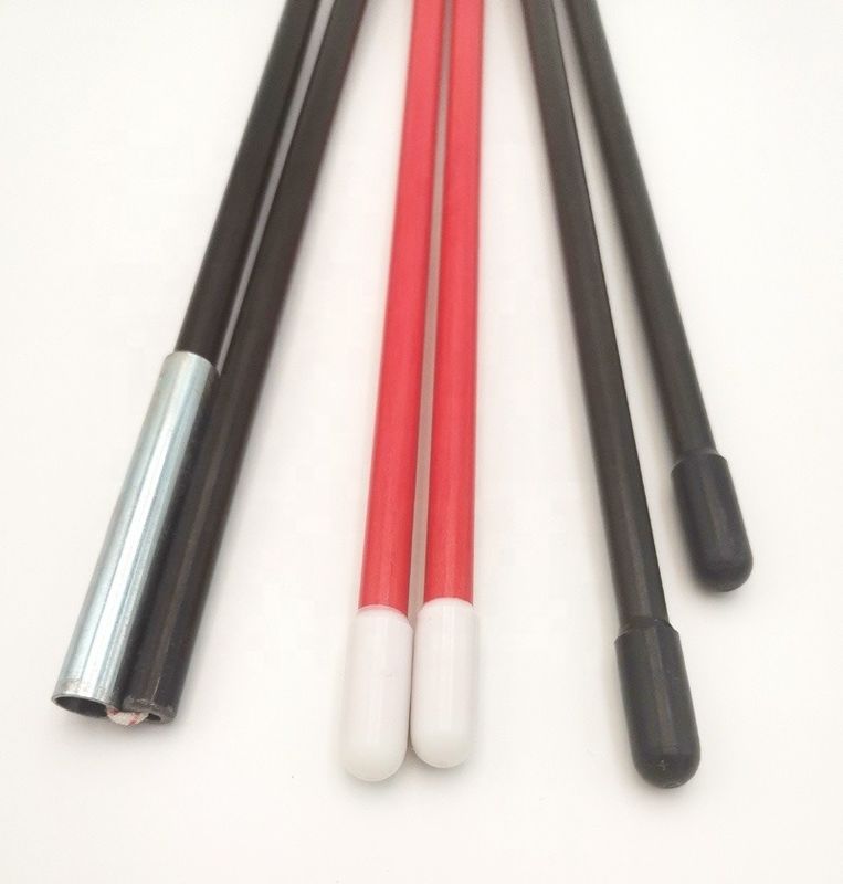 Colori personalizzati 7.9mm 9.5mm 11mm Fibra di vetro Tenda pali GFRP FRP Plastico Tenda Rod liscia